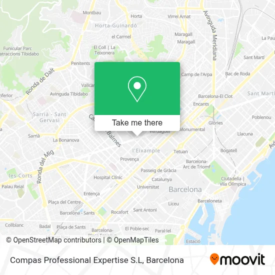 Compas Professional Expertise S.L map