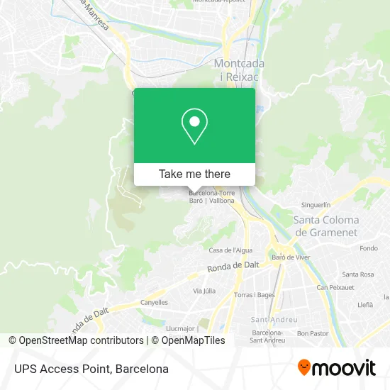 Ups Access Point map