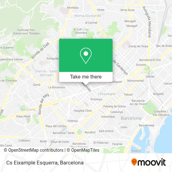 Cs Eixample Esquerra map