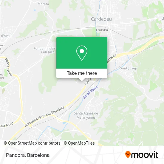 Pandora map