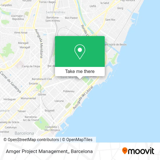 Amger Project Management, map