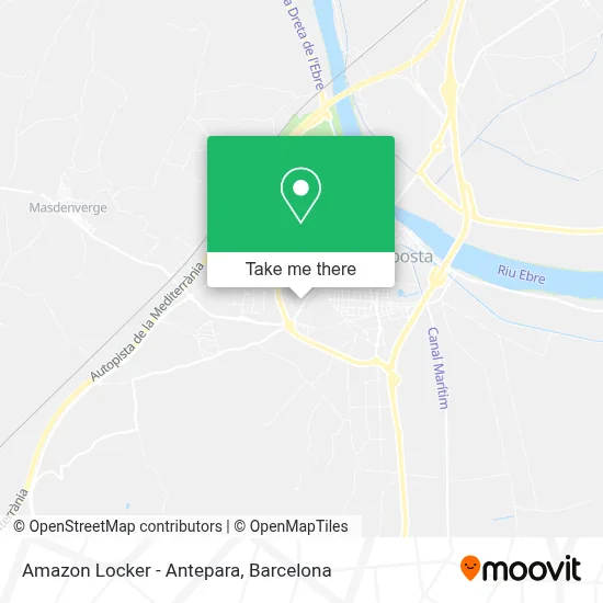Amazon Locker - Antepara map