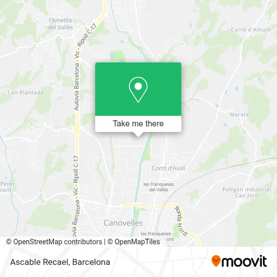 Ascable Recael map