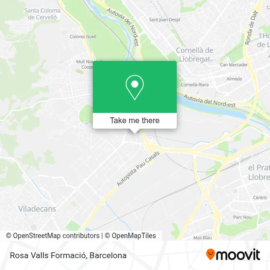 Rosa Valls Formació map