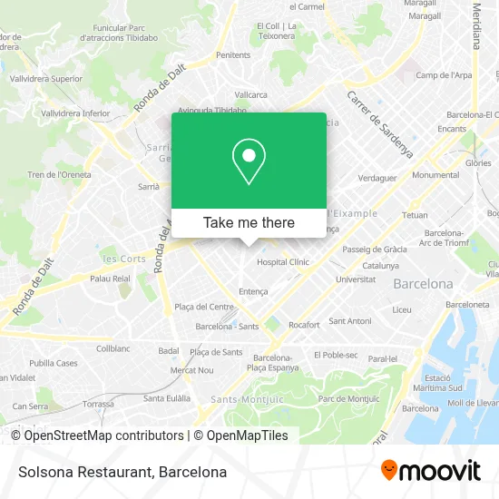 Solsona Restaurant map