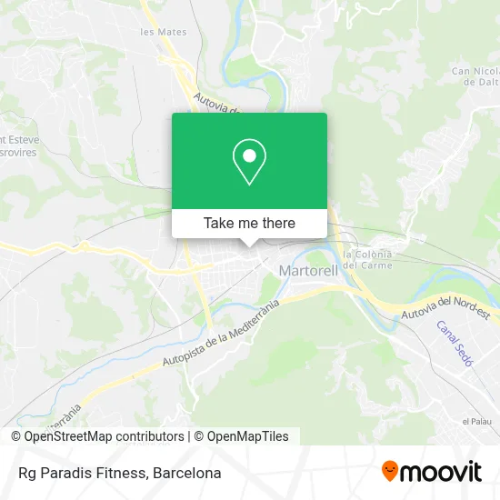 Rg Paradis Fitness map