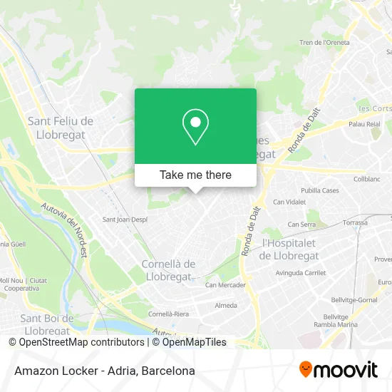 Amazon Locker - Adria map