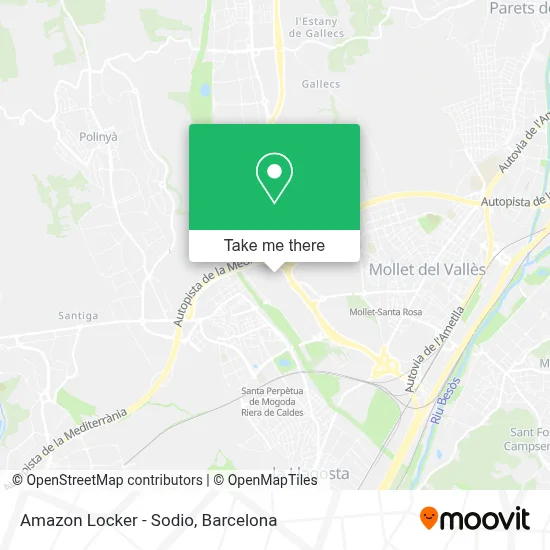 Amazon Locker - Sodio map