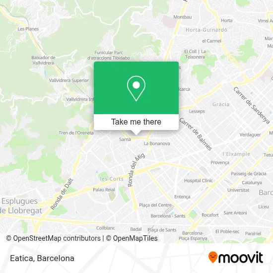 Eatica map