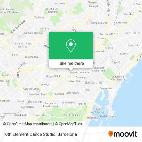 6th Element Dance Studio map