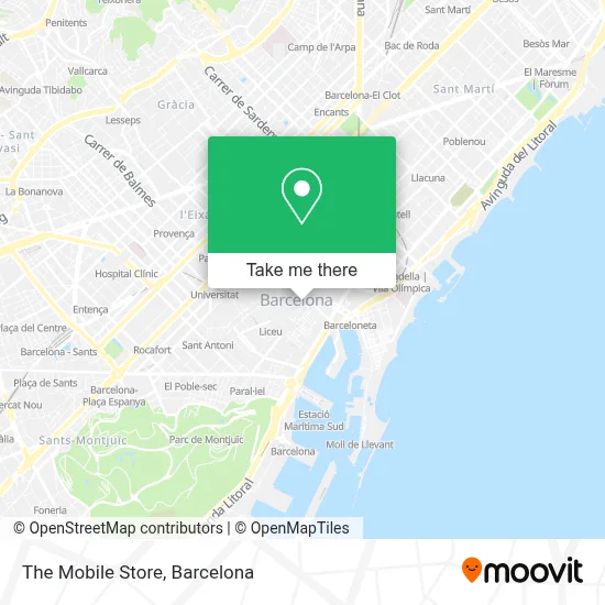The Mobile Store map