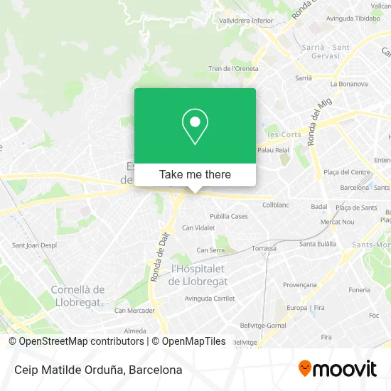 Ceip Matilde Orduña map