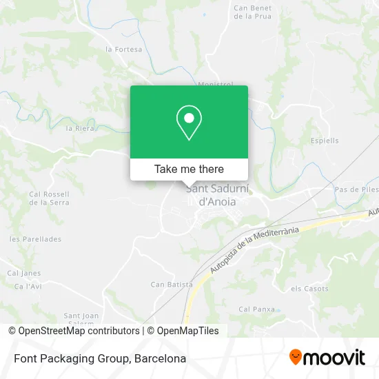 Font Packaging Group map