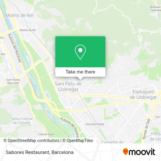 Sabores Restaurant map
