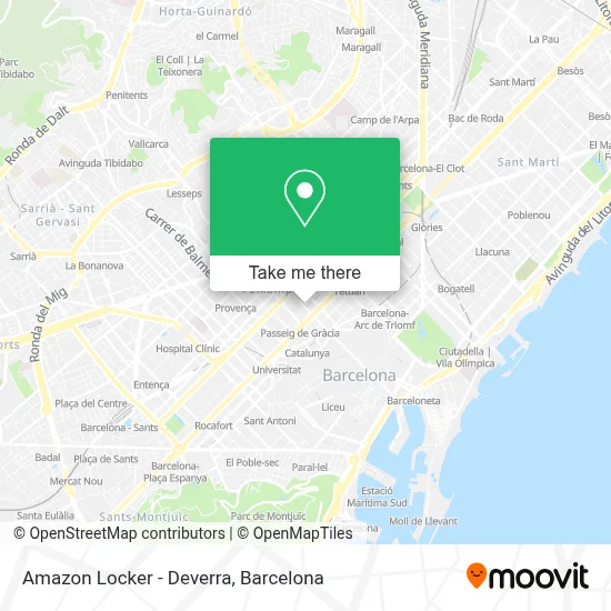 Amazon Locker - Deverra map