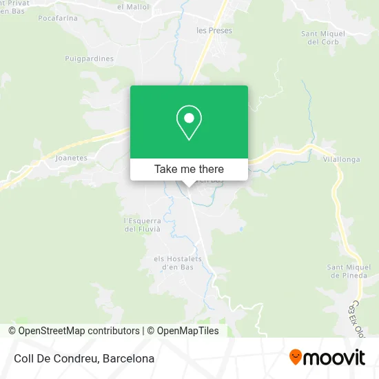 Coll De Condreu map