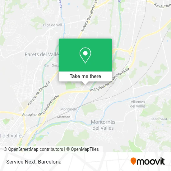 Service Next map