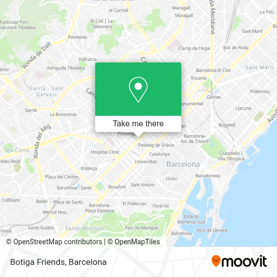 Botiga Friends map