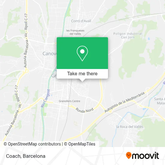 mapa Coach