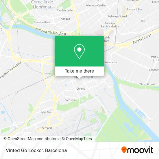 Vinted Go Locker map