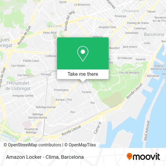 Amazon Locker - Clima map