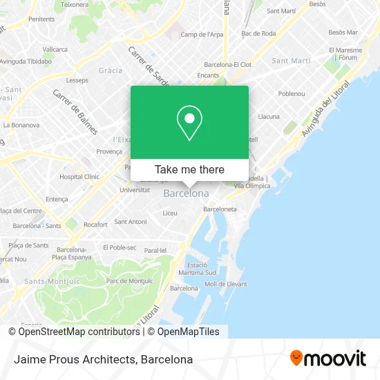 Jaime Prous Architects map