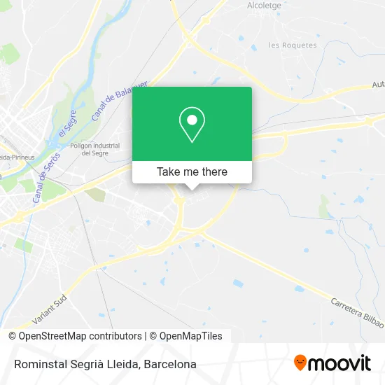 Rominstal Segrià Lleida map