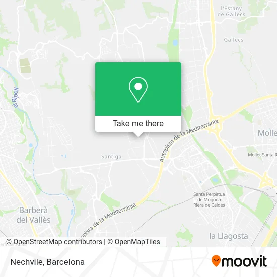 Nechvile map