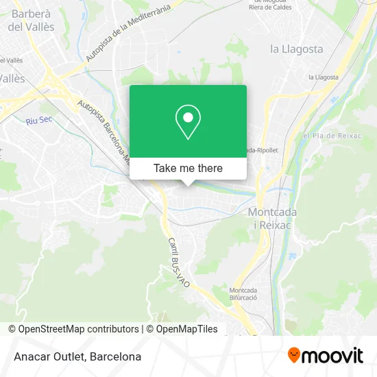 Anacar Outlet map