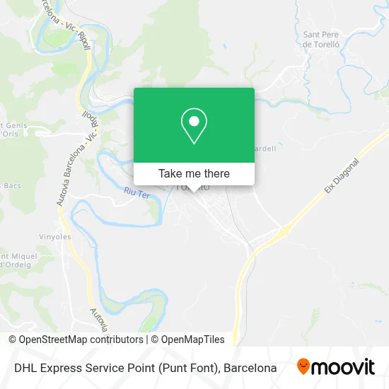 DHL Express Service Point (Punt Font) map