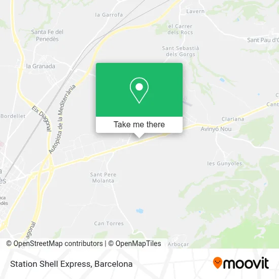 Station Shell Express map