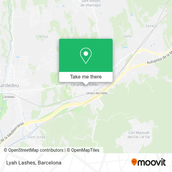 Lyah Lashes map