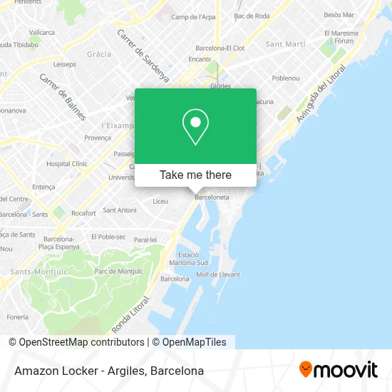 Amazon Locker - Argiles map