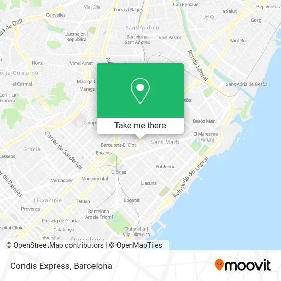Condis Express map