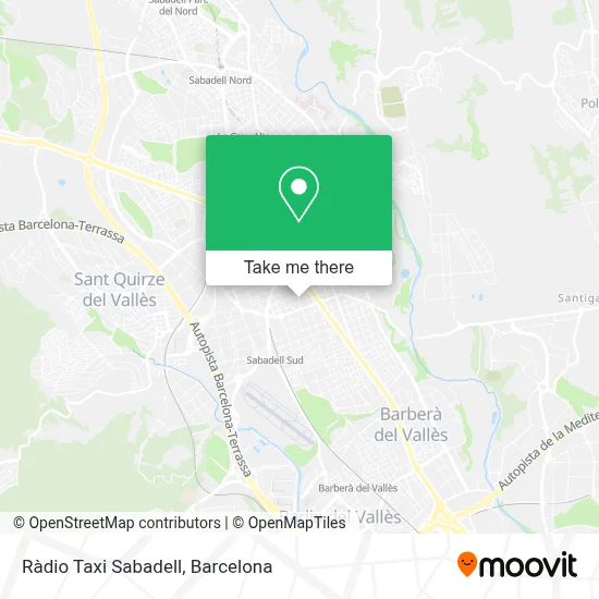 Ràdio Taxi Sabadell map