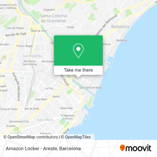 Amazon Locker - Areste map