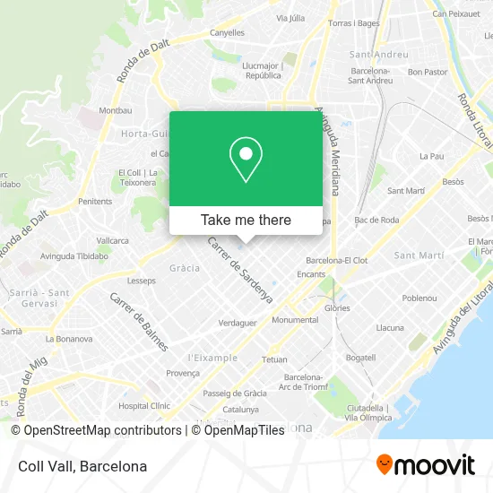 Coll Vall map