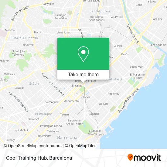 Cool Training Hub map