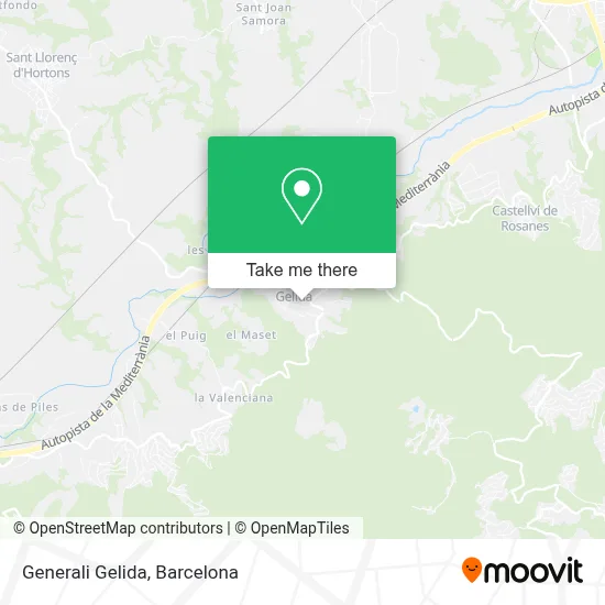 Generali Gelida map