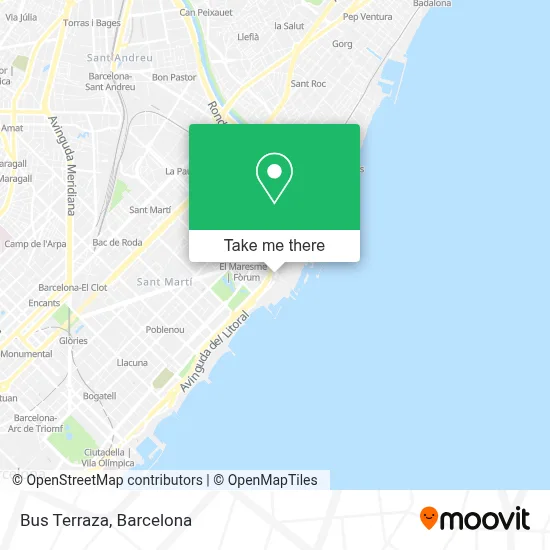Bus Terraza map