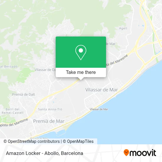 Amazon Locker - Abollo map