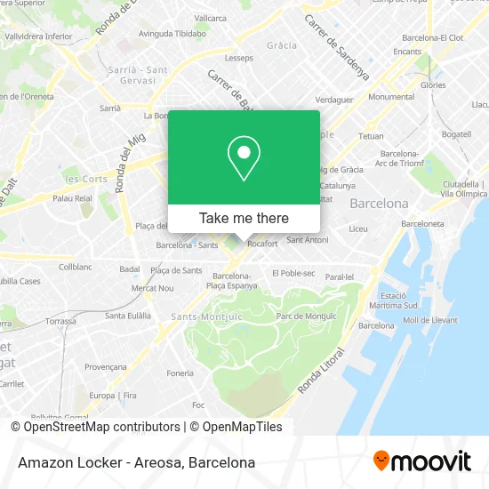 Amazon Locker - Areosa map