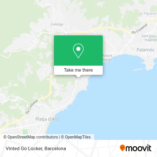 Vinted Go Locker map