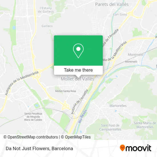 Da Not Just Flowers map