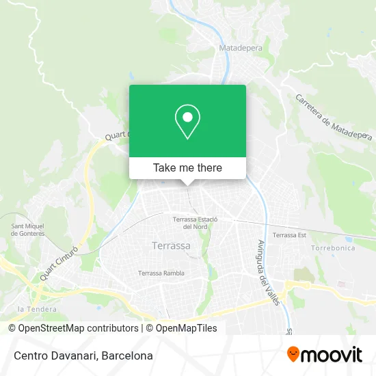 Centro Davanari map