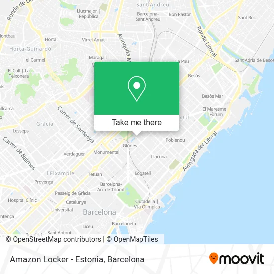 Amazon Locker - Estonia map