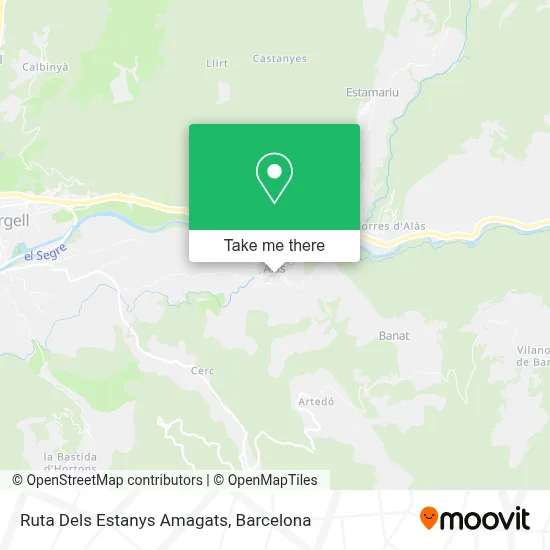Ruta Dels Estanys Amagats map