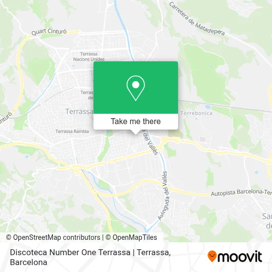 mapa Discoteca Number One Terrassa | Terrassa