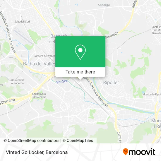 Vinted Go Locker map