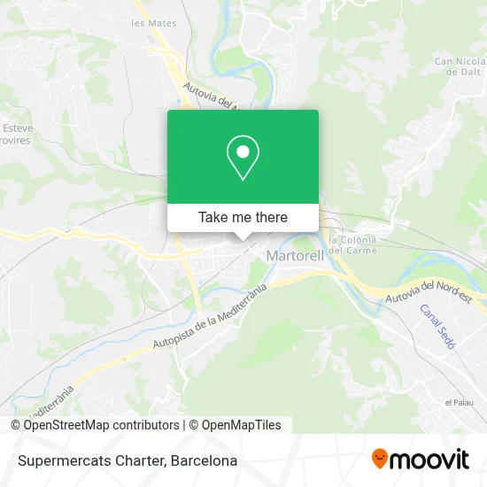 Supermercats Charter map